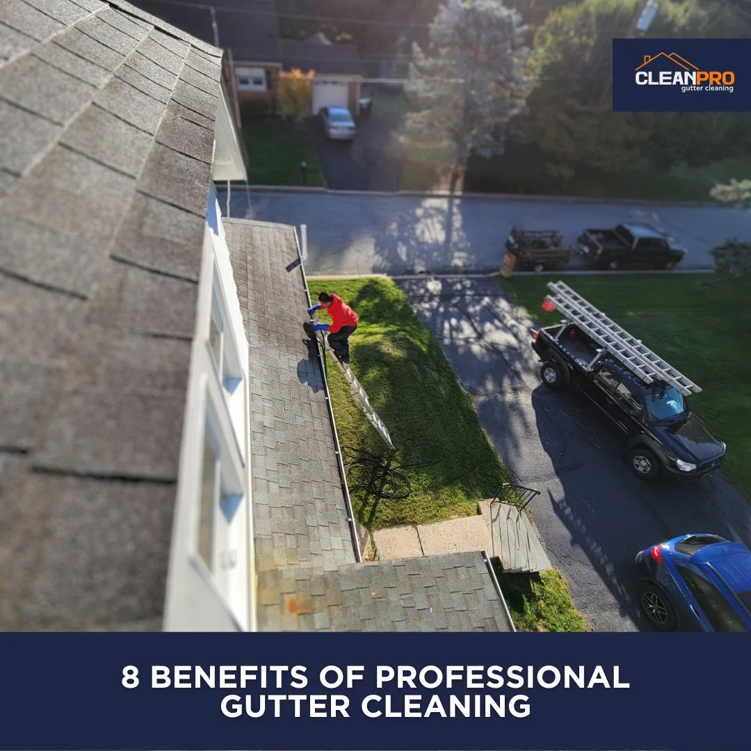 Professional Gutter cleaning benefits you in 8 ways.