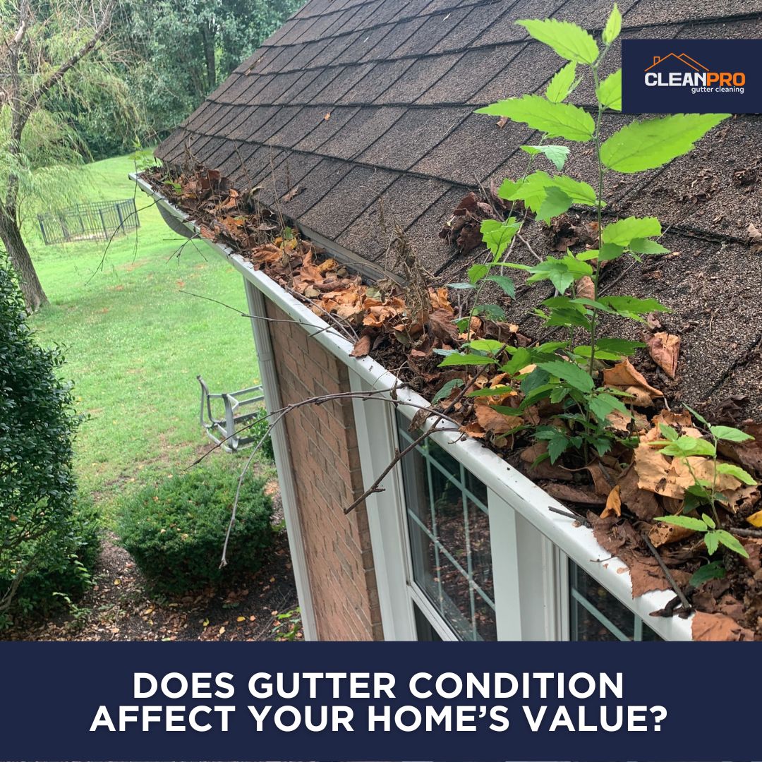 Your home's value is affected by the condition of your gutters.