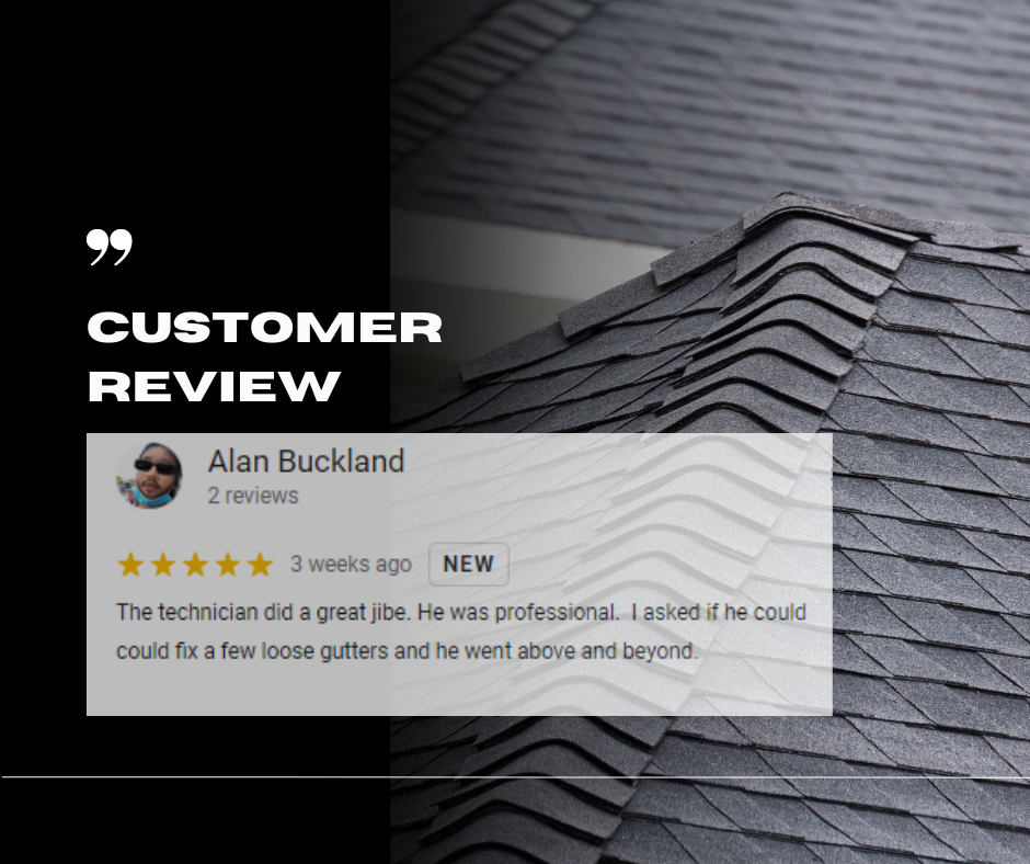 Alan from Hartford, CT gives us a 5 star review for a recent gutter cleaning service.