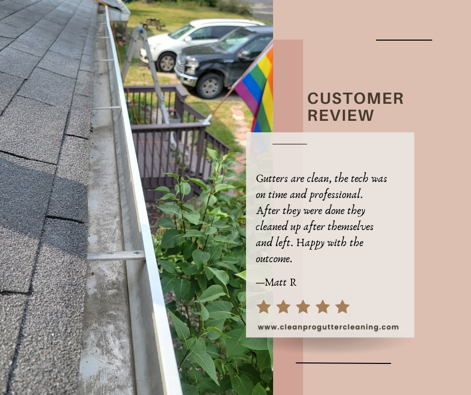 Matt from Little Rock, AR gives us a 5 star review for a recent gutter cleaning service.