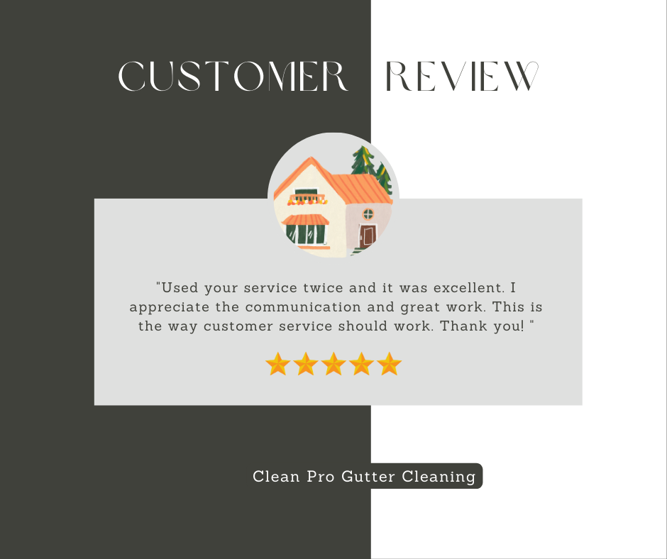 Max from Houston, TX gives us a 5 star review for a recent gutter cleaning service.