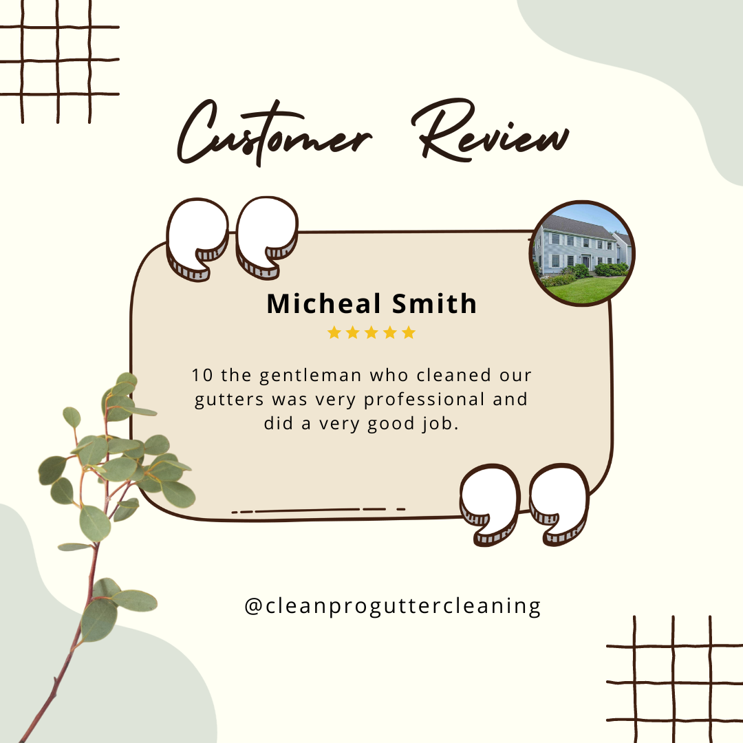 Micheal from Kansas City, MO gives us a 5 star review for a recent gutter cleaning service.