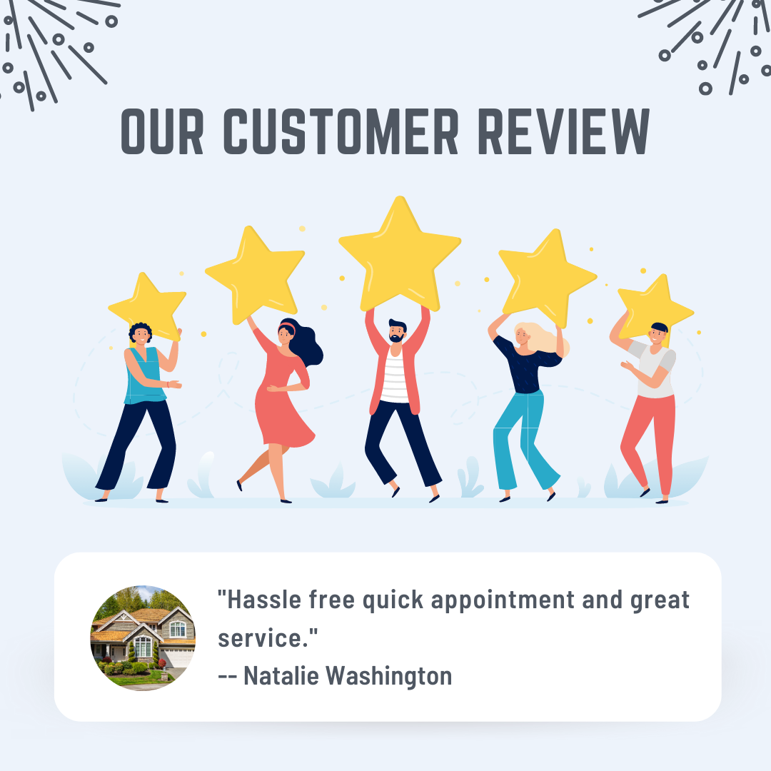 Natalie from New Haven gives us a 5 star review for a recent gutter cleaning service.