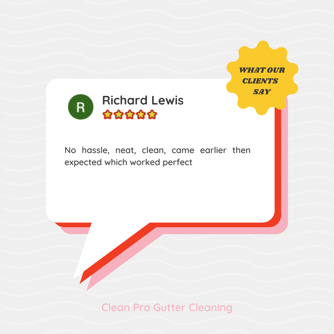 Richard from Fresno gives us a 5 star review for a recent gutter cleaning service.