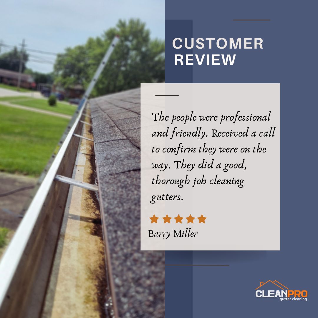 Barry from Houston, TX gives us a 5 star review for a recent gutter cleaning service.