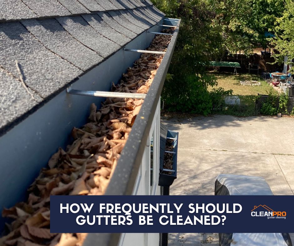 Gutters should be cleaned frequently
