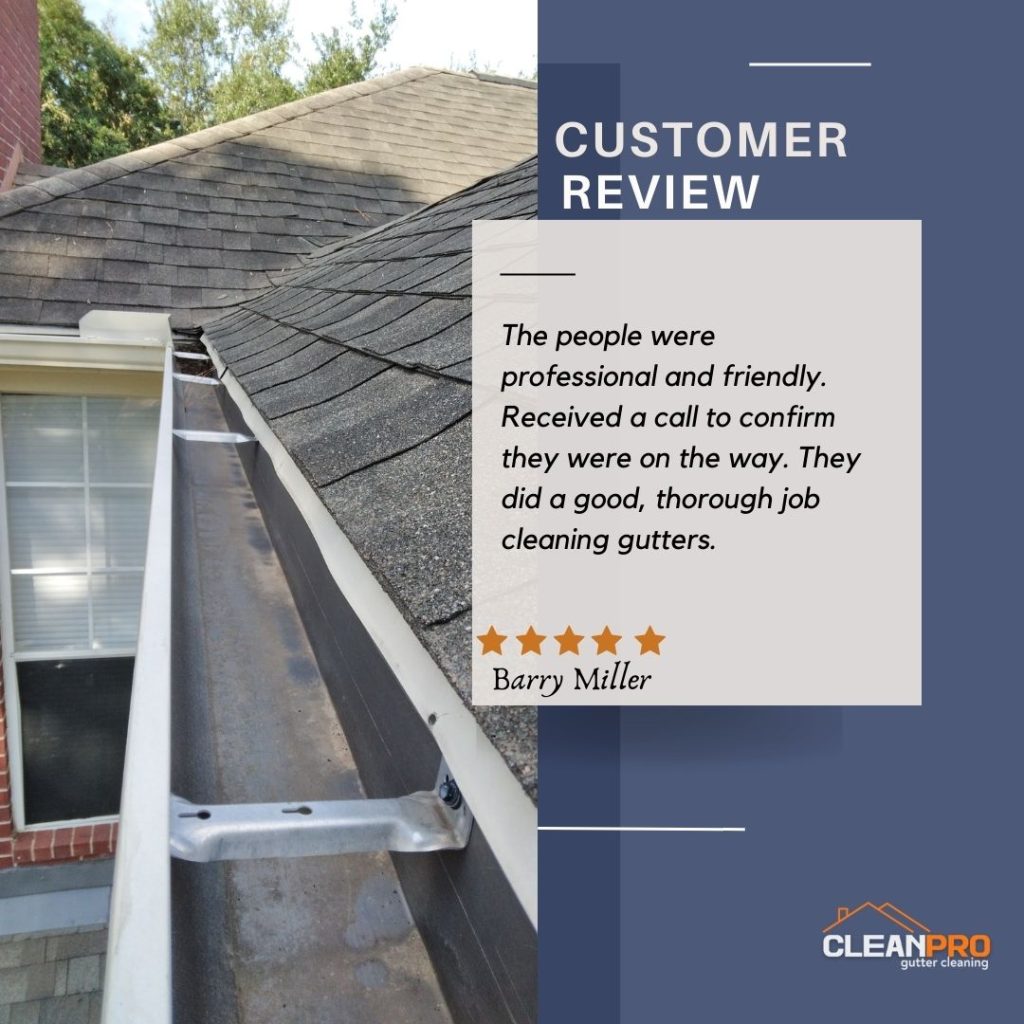 Barry from New Orleans, LA gives us a 5 star review for a recent gutter cleaning service.