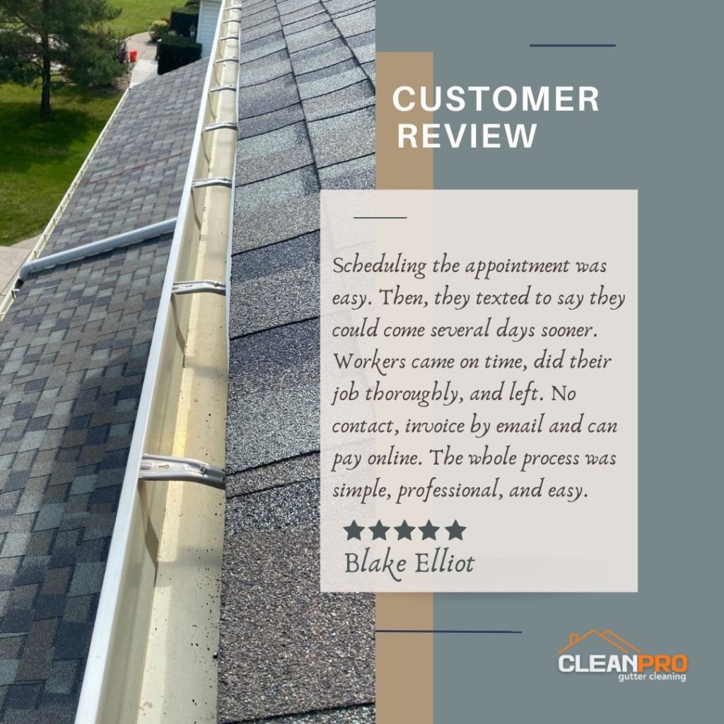 Blake from Memphis, TN gives us a 5 star review for a recent gutter cleaning service.