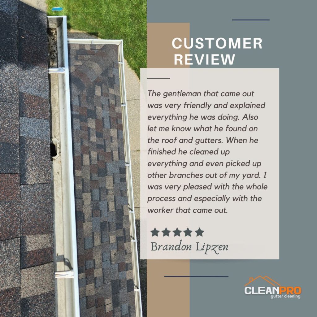 Brandon  from Portland, OR gives us a 5 star review for a recent gutter cleaning service.