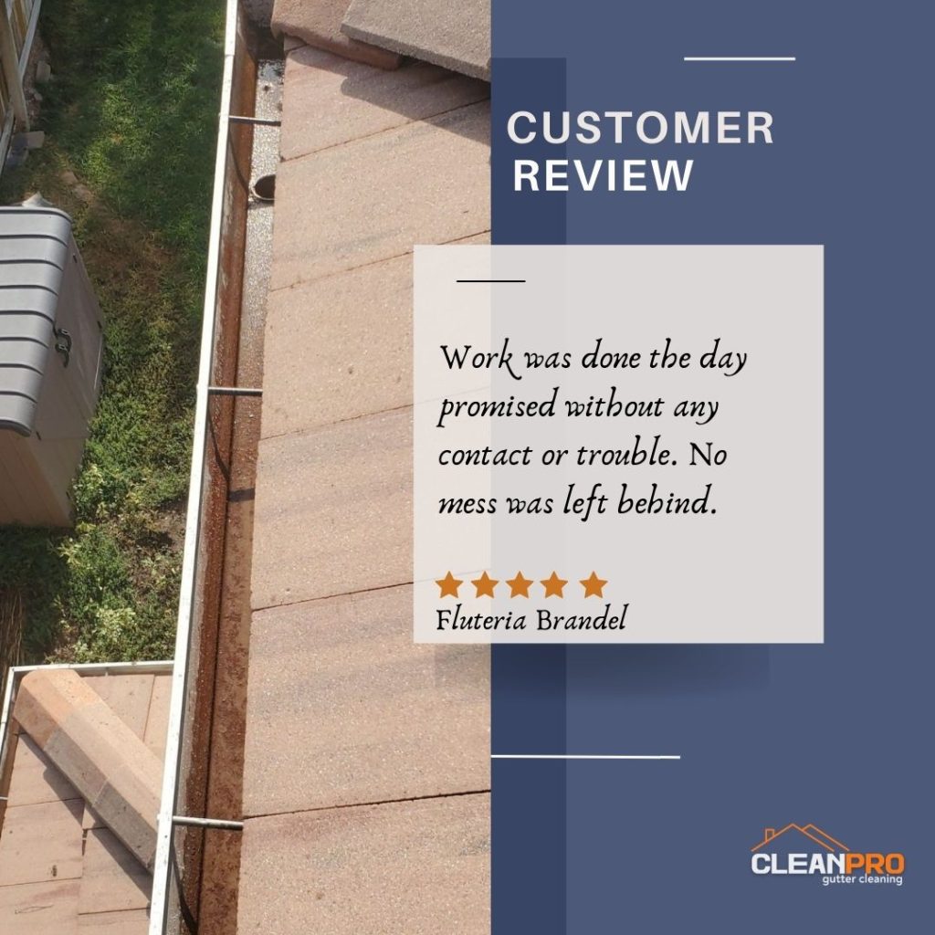 Fluteria from Austin, TX gives us a 5 star review for a recent gutter cleaning service.