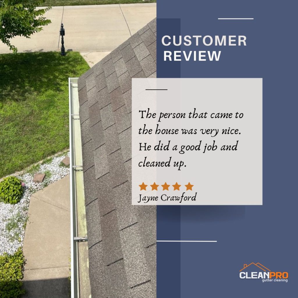 Jayne from Spokane, WA gives us a 5 star review for a recent gutter cleaning service.