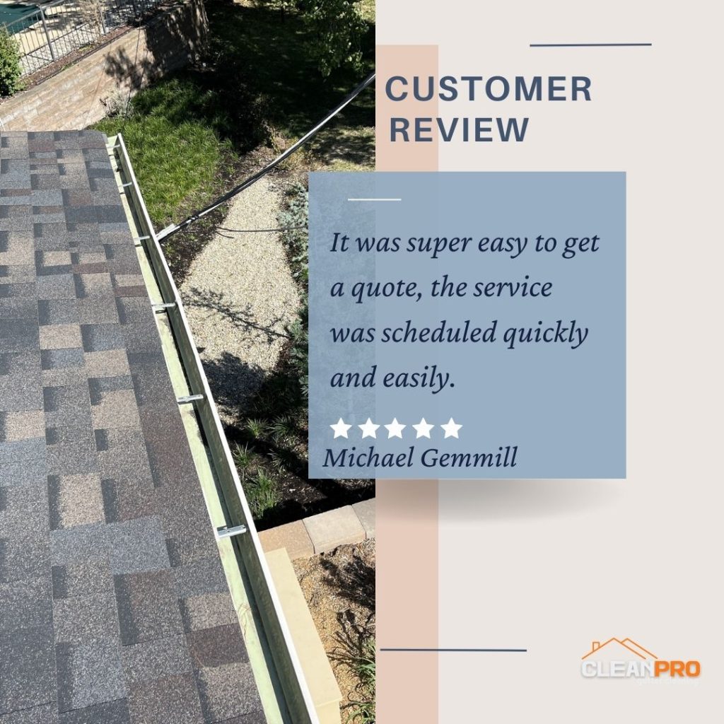 Michael from Denver, CO gives us a 5 star review for a recent gutter cleaning service.
