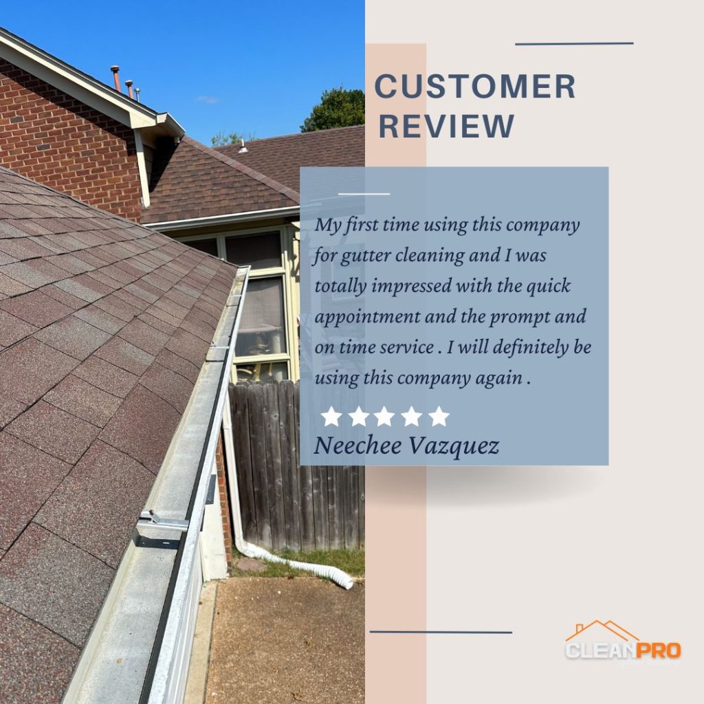 Neechee from Norfolk, VA gives us a 5 star review for a recent gutter cleaning service.
