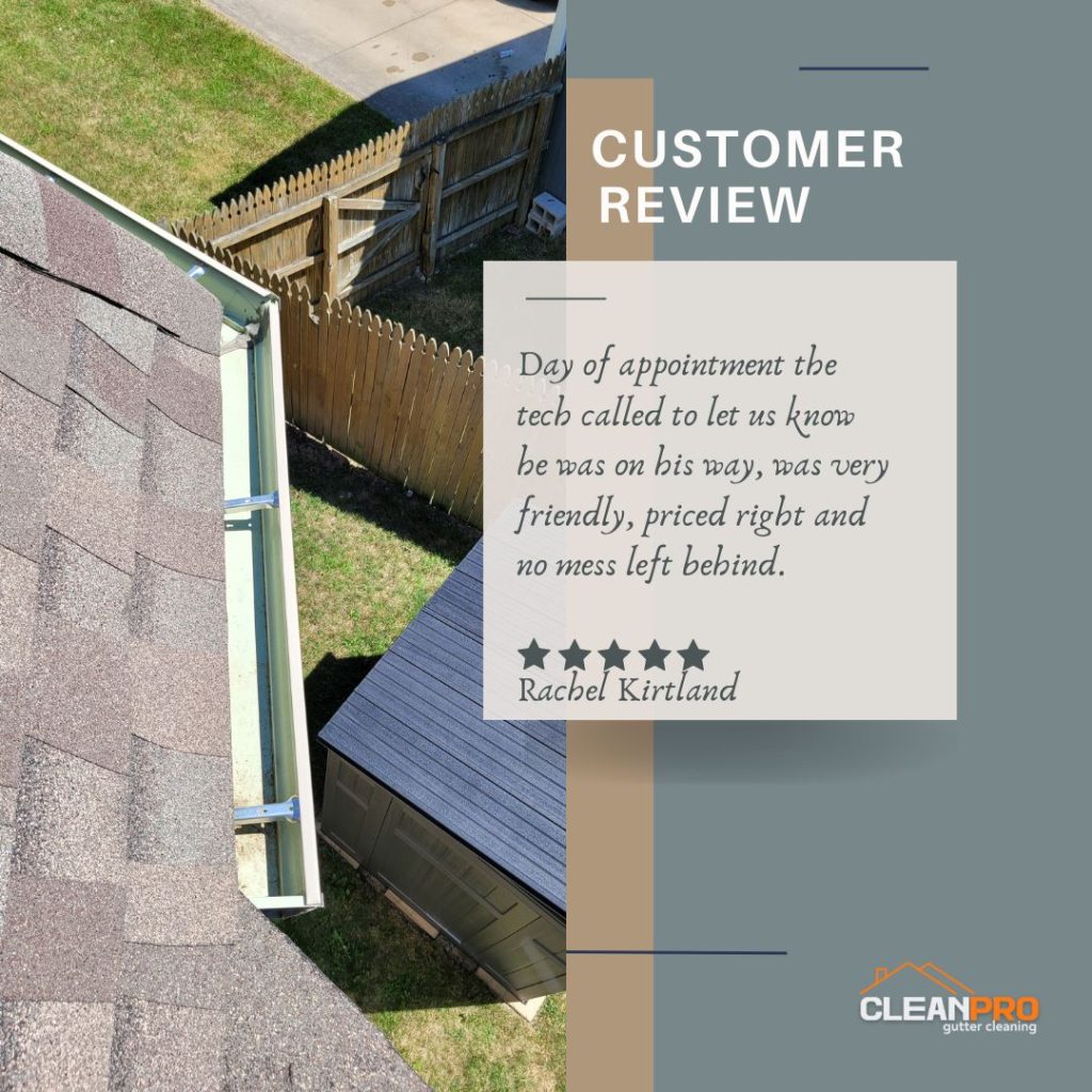 Rachel from Boulder, CO gives us a 5 star review for a recent gutter cleaning service.
