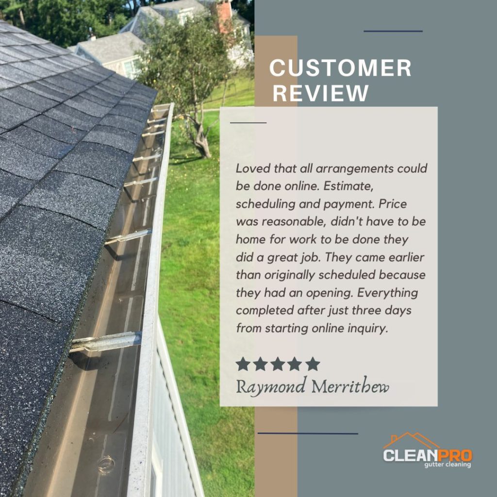 Raymond from Des Moines, IA gives us a 5 star review for a recent gutter cleaning service.
