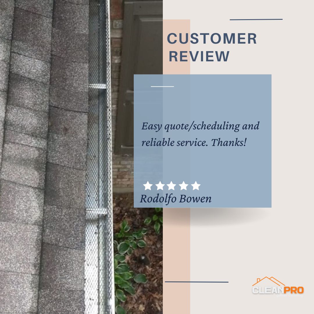 Rodolfo in Baltimore, MD gives us a 5 star review for a recent gutter cleaning service.