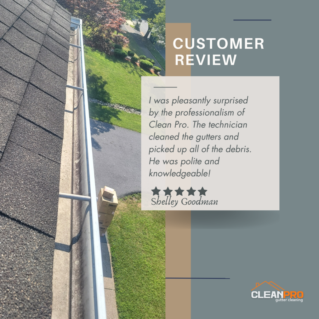 Shelley from Greensboro, NC gives us a 5 star review for a recent gutter cleaning service.