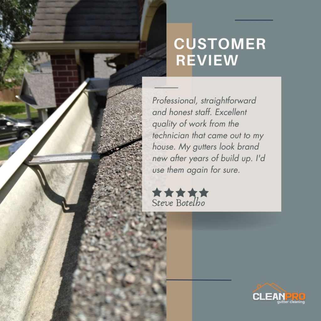 Steve from Kennesaw, GA gives us a 5 star review for a recent gutter cleaning service.