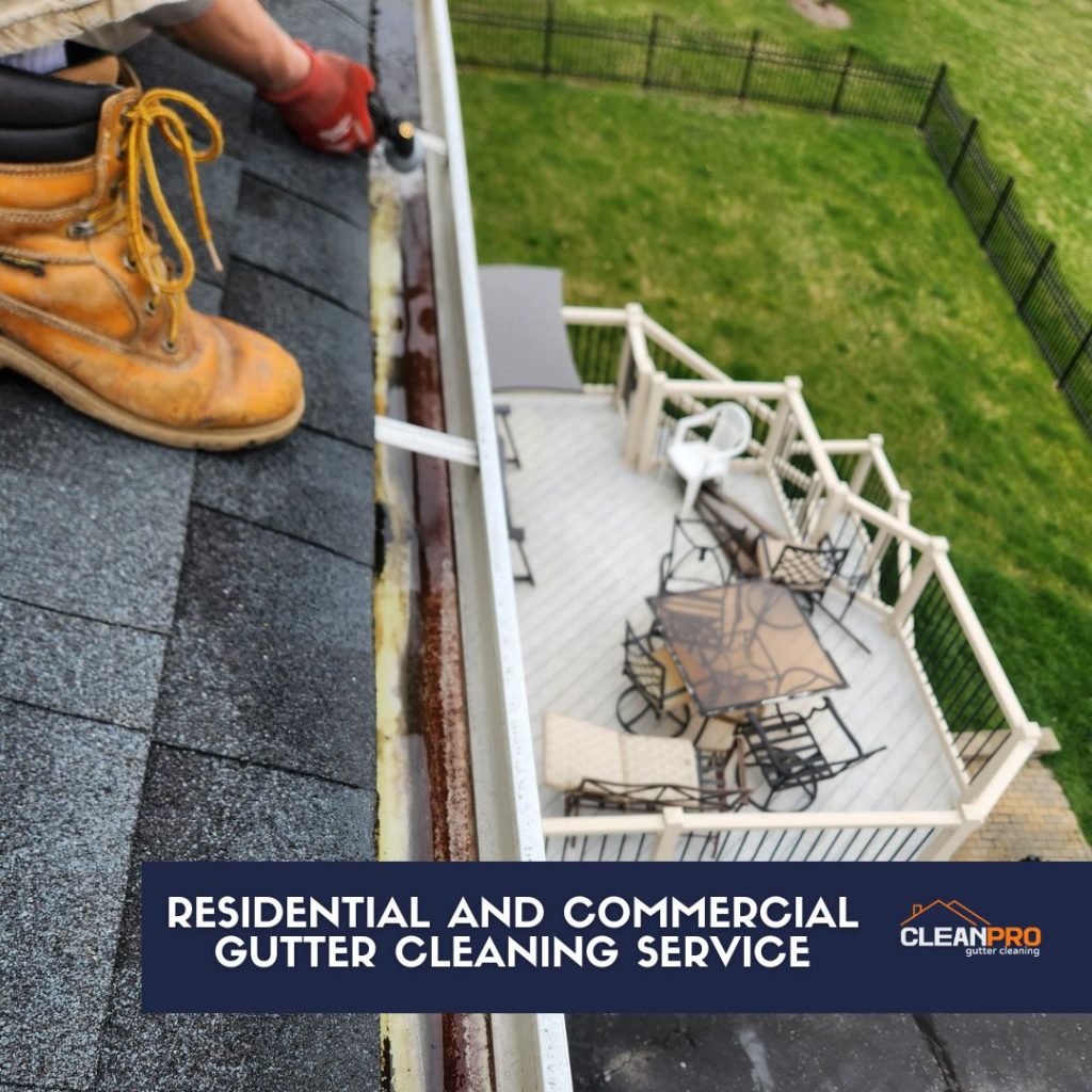 Gutter cleaning services for residential and commercial properties