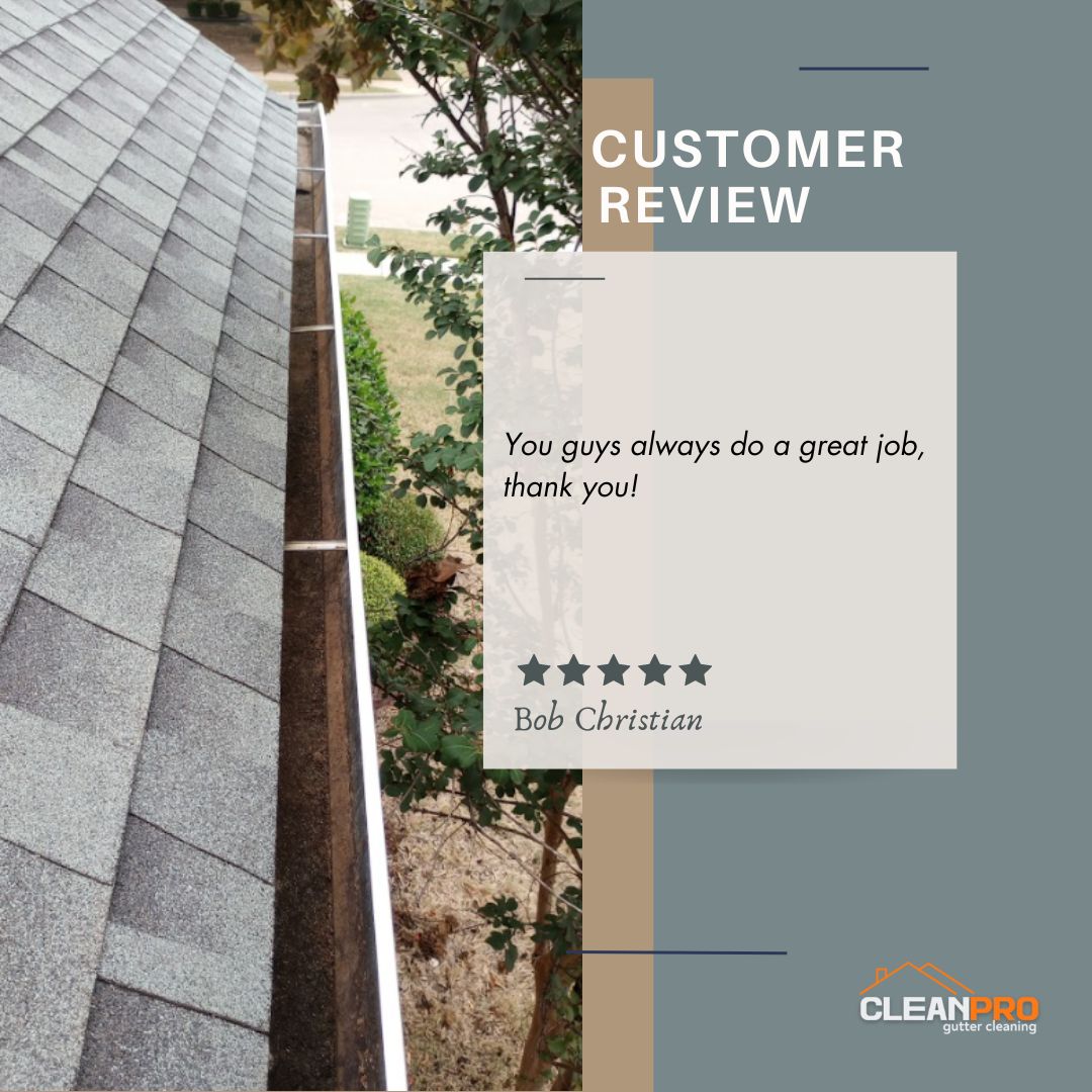 Bob From Detroit, MI gives us a 5 star review for a recent gutter cleaning service.