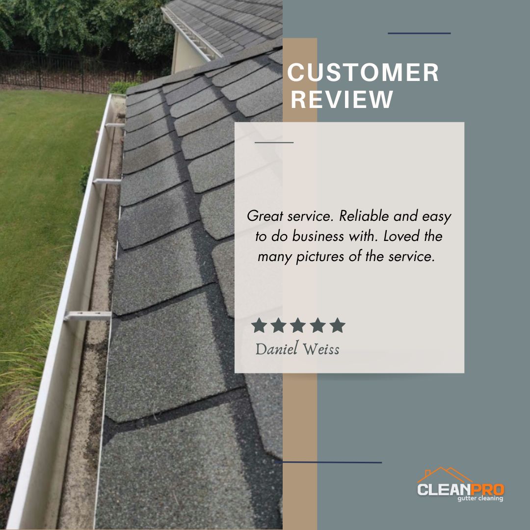 Daniel From Charlotte, NC gives us a 5 star review for a recent gutter cleaning service.