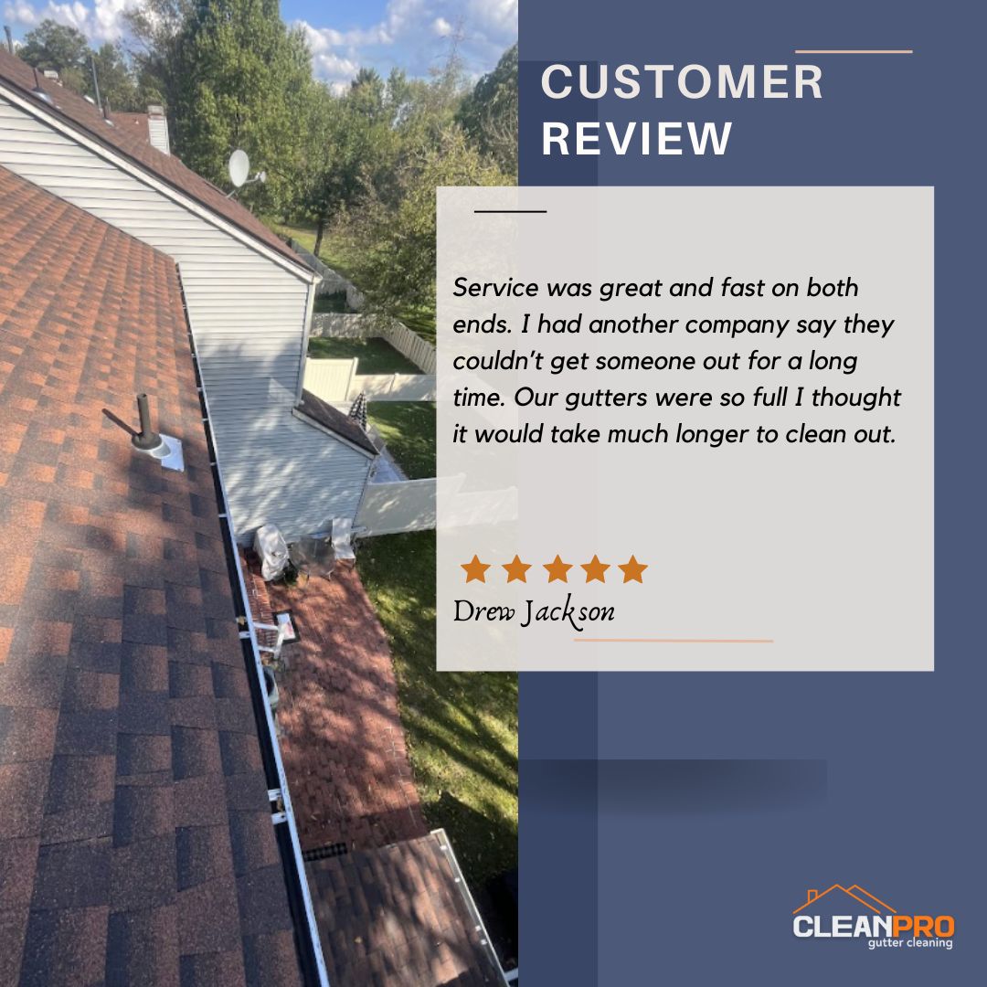 Drew From Cedar Rapids, IA gives us a 5 star review for a recent gutter cleaning service.
