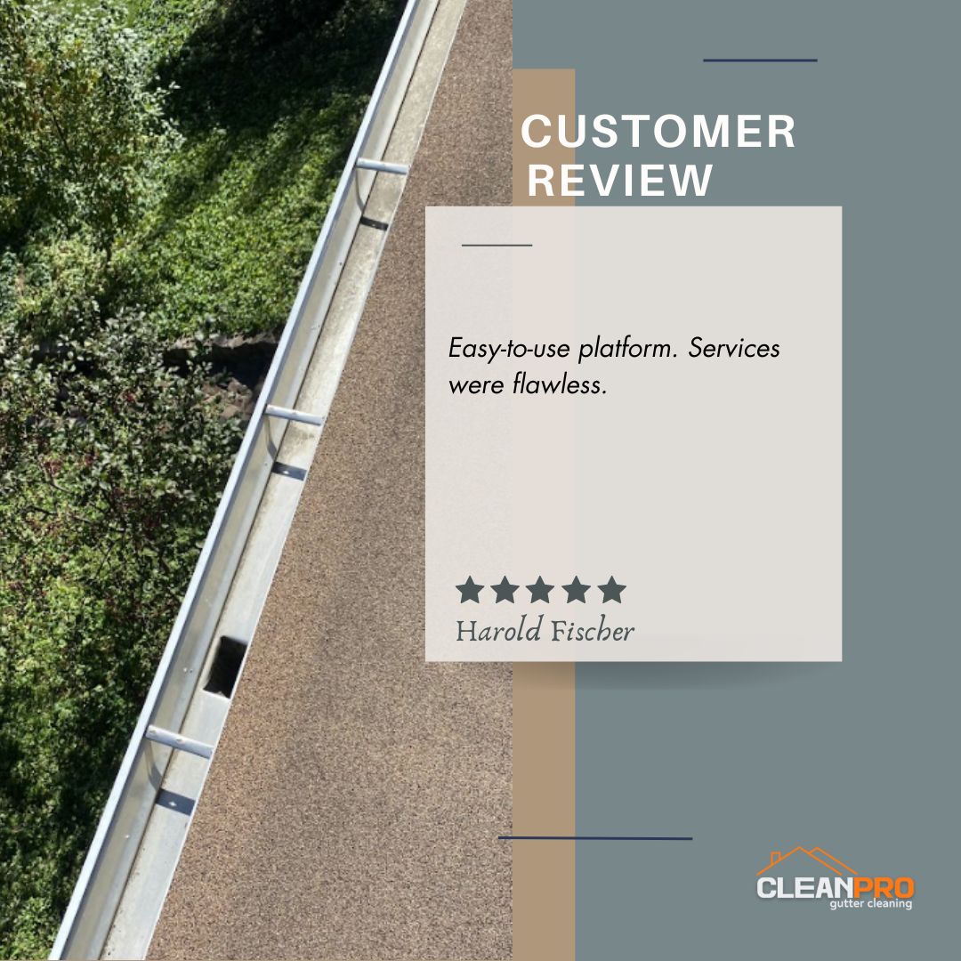 Harold From Lilburn, GA gives us a 5 star review for a recent gutter cleaning service.