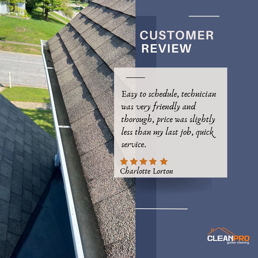 Charlotte from Omaha, NE gives us a 5 star review for a recent gutter cleaning service.