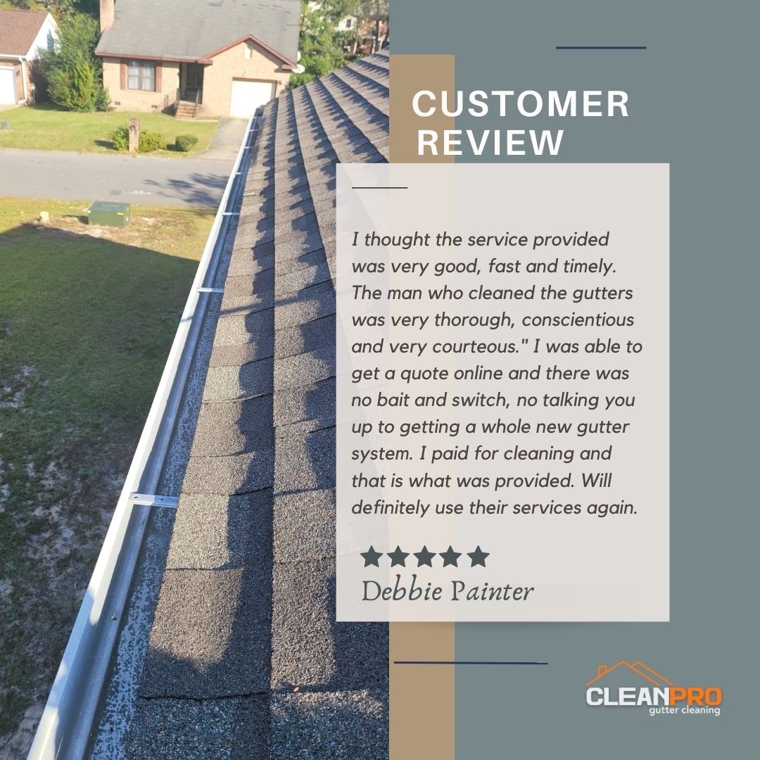 Debbie from Athens, GA gives us a 5 star review for a recent gutter cleaning service.