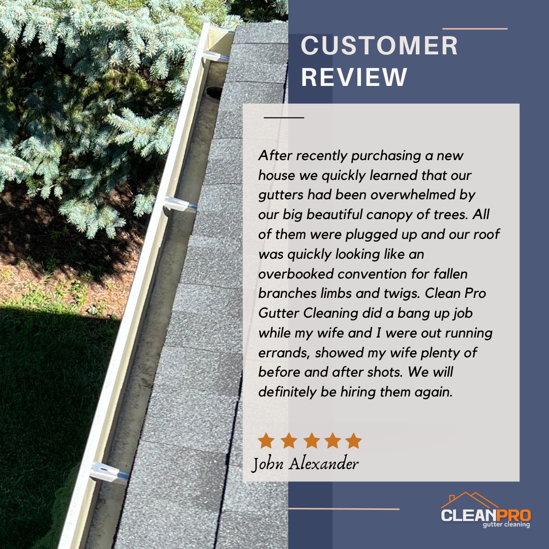 John Alexander from Seattle, WA gives us a 5 star review for a recent gutter cleaning service.