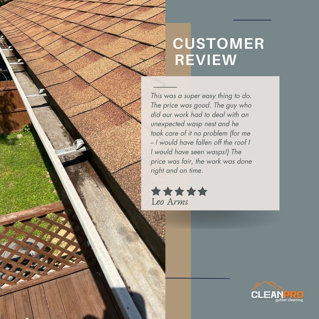 Leo from Durham, NC gives us a 5 star review for a recent gutter cleaning service.