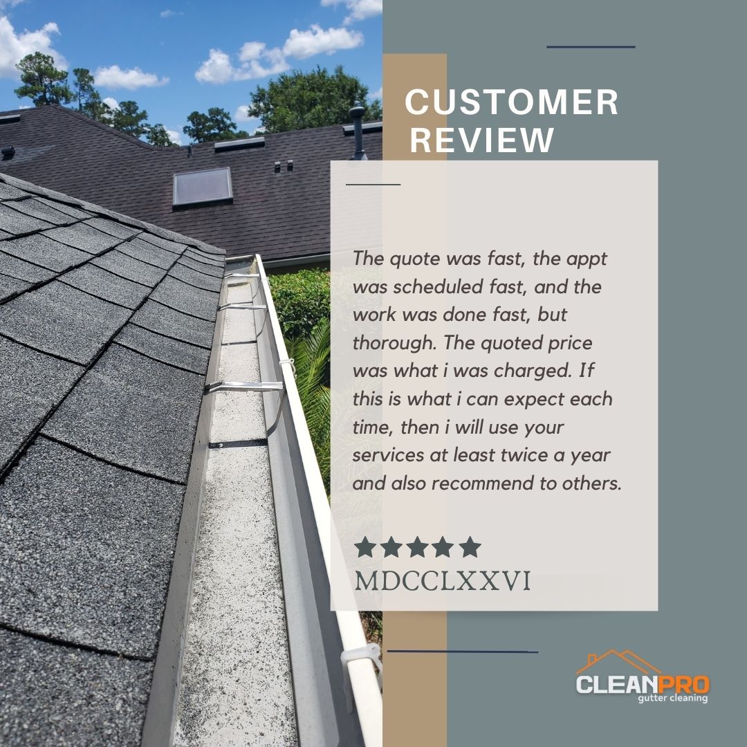 MDCCLXXVI from Chattanooga, TN gives us a 5 star review for a recent gutter cleaning service.