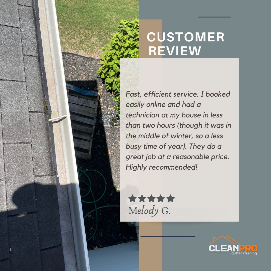 Melody in Oklahoma City gives us a 5 star review for a recent gutter cleaning service.