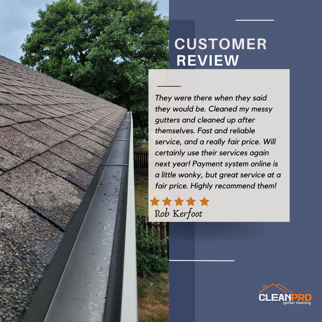 Rob from Marietta, GA gives us a 5 star review for a recent gutter cleaning service.