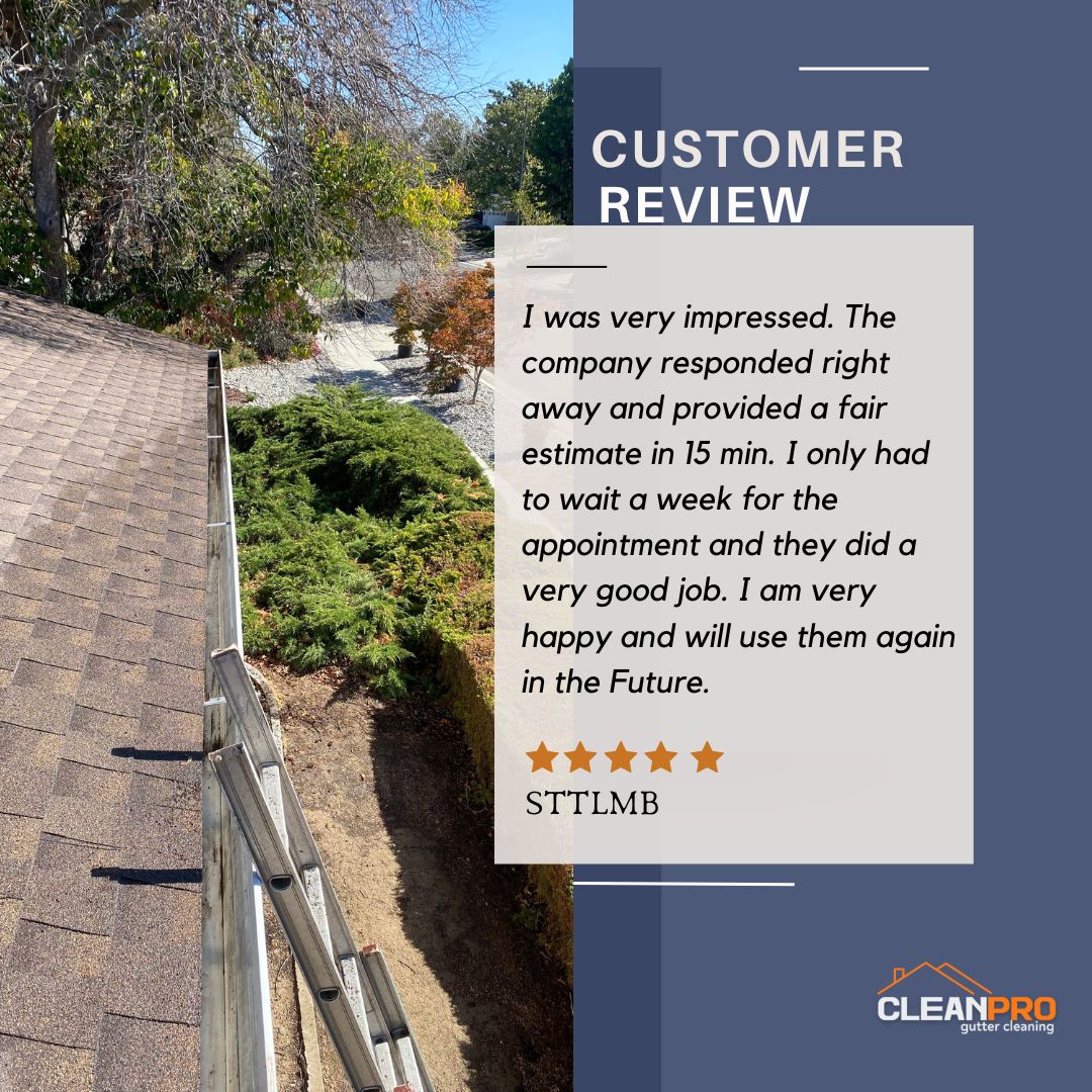 STTLMB in Colorado Springs, CO gives us a 5 star review for a recent gutter cleaning service.