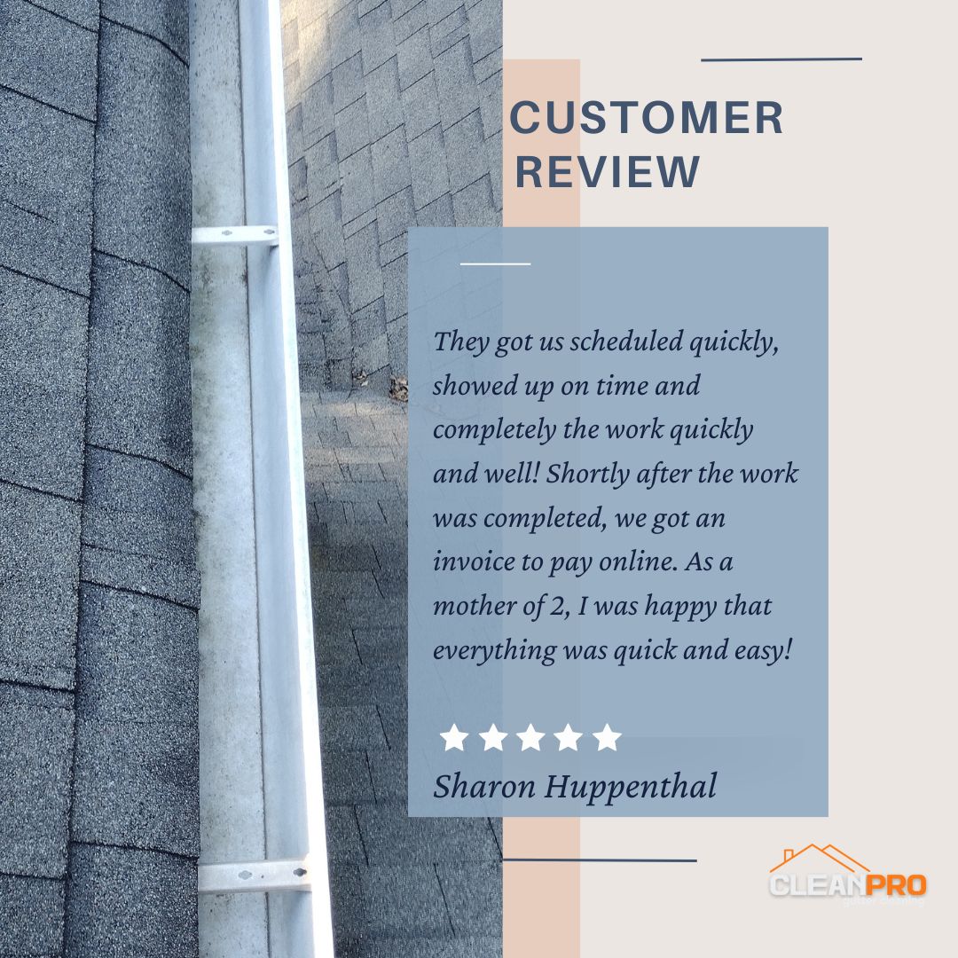 Sharon from Athens, GA gives us a 5 star review for a recent gutter cleaning service.