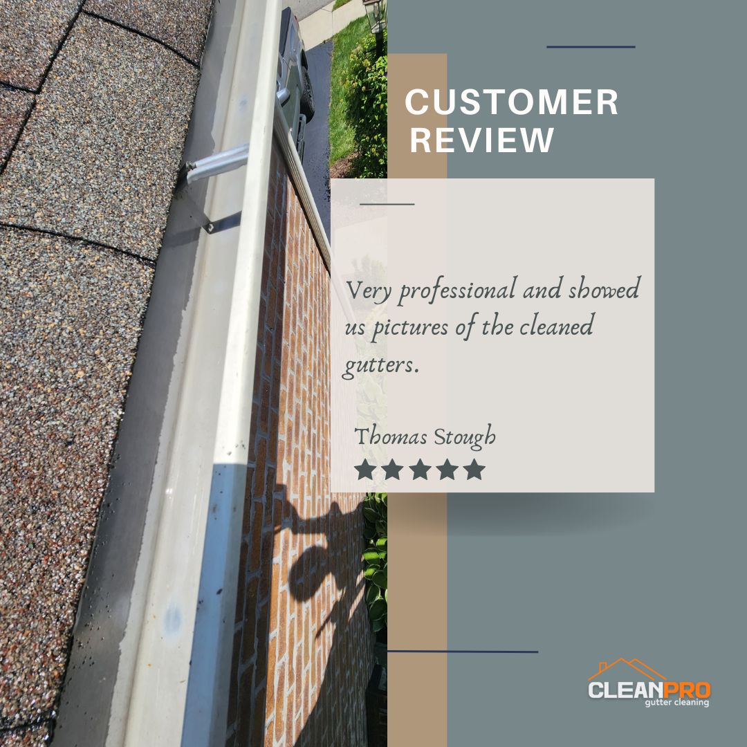 Thomas Stough from Portland, OR gives us a 5 star review for a recent gutter cleaning service.