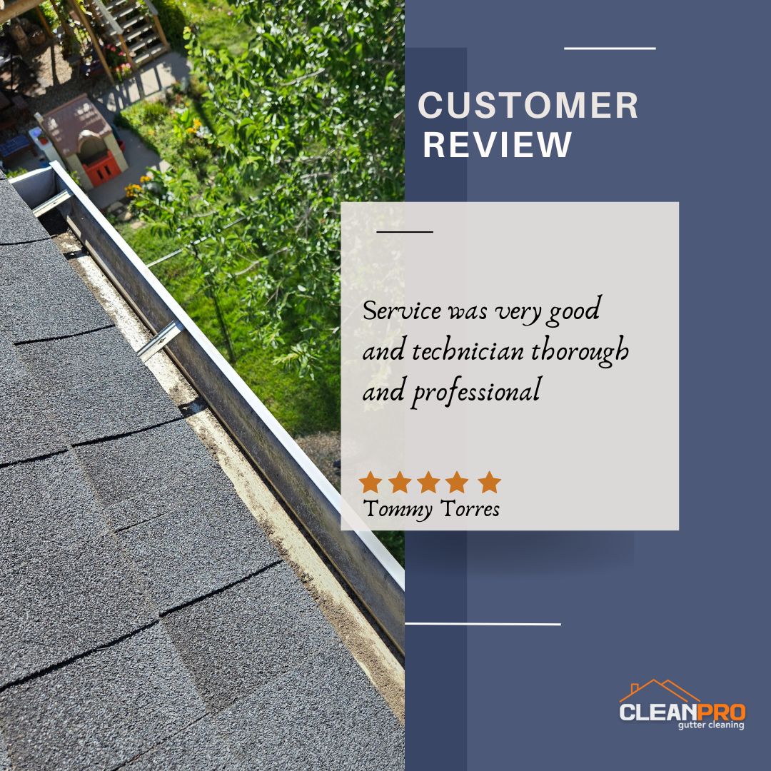 Tommy from Norfolk, VA gives us a 5 star review for a recent gutter cleaning service.