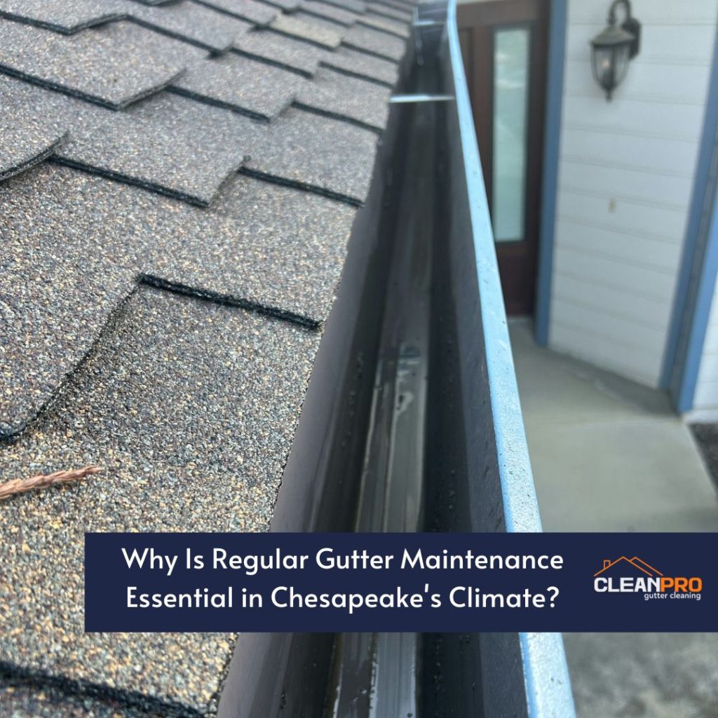 Why Is Regular Gutter Maintenance Essential in Chesapeake's Climate?