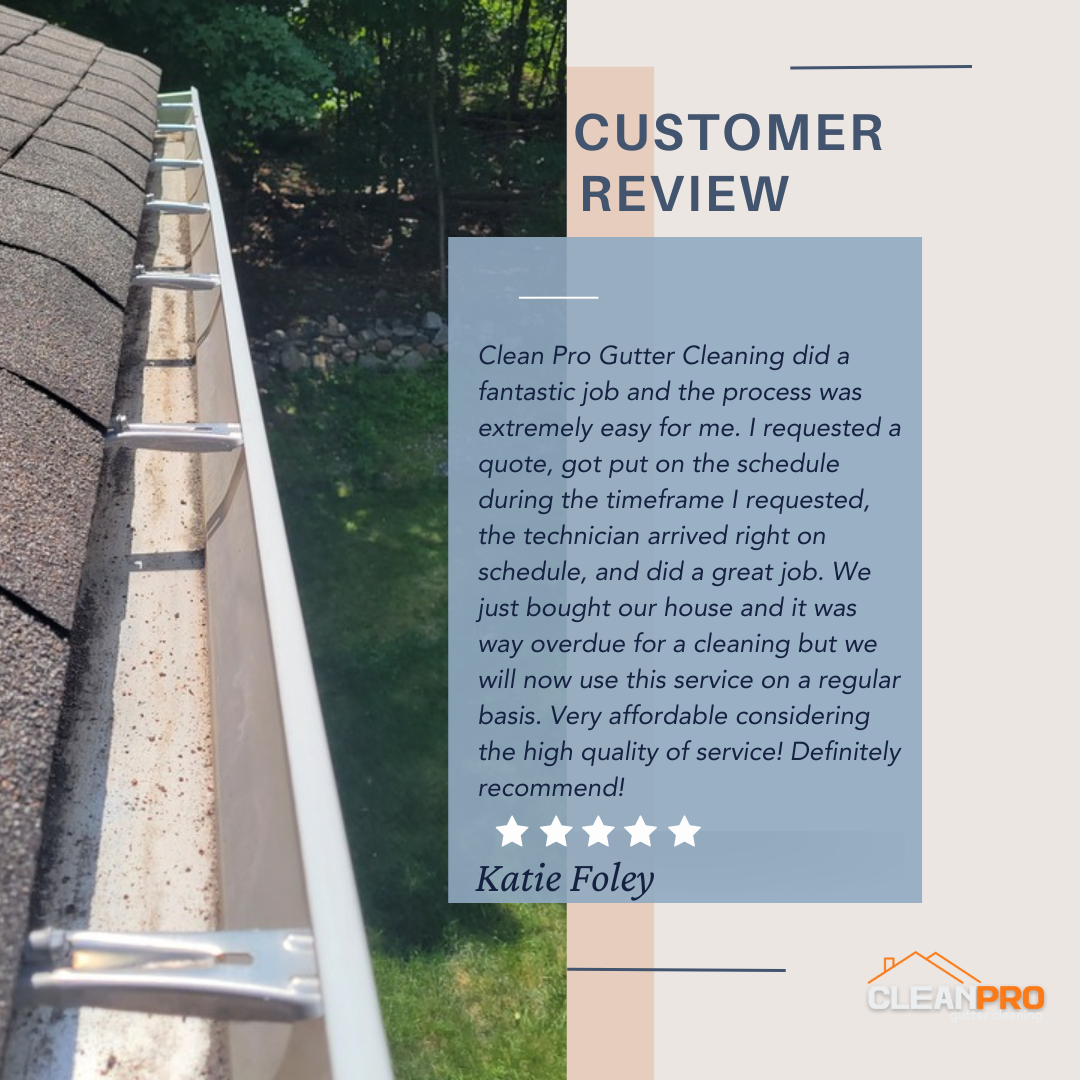 Katie in Huntsvillle, AL gives us a 5 star review for a recent gutter cleaning service.