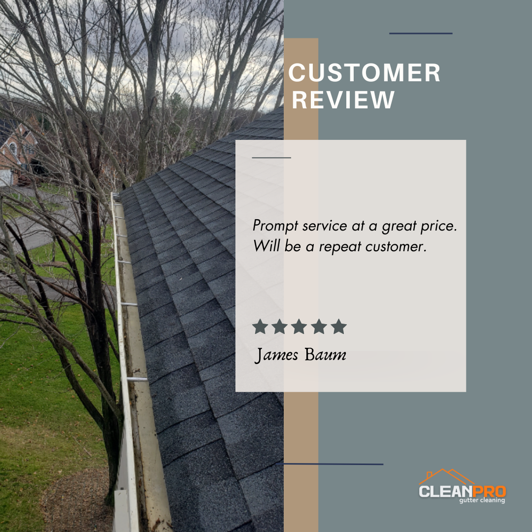 James From Walpole MA, gives us a 5 star review for a recent gutter cleaning service.