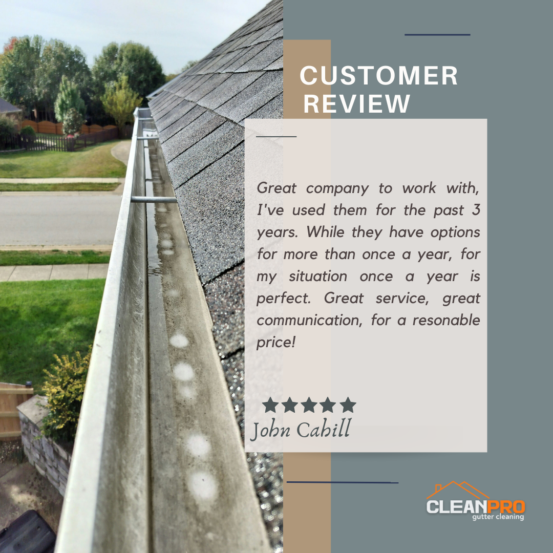 John From St Paul MN, gives us a 5 star review for a recent gutter cleaning service.