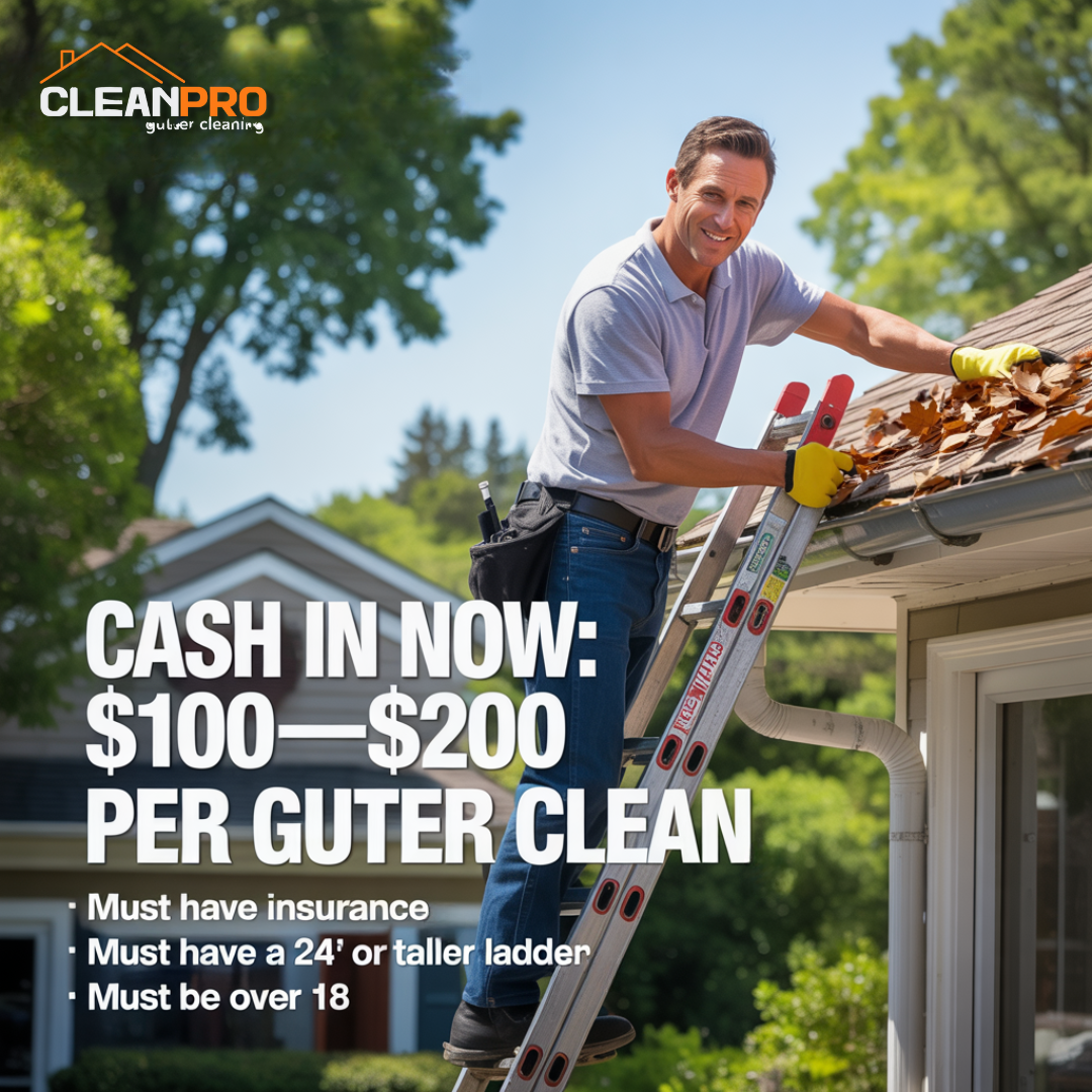Apply Now for Gutter Cleaning Work with Clean Pro