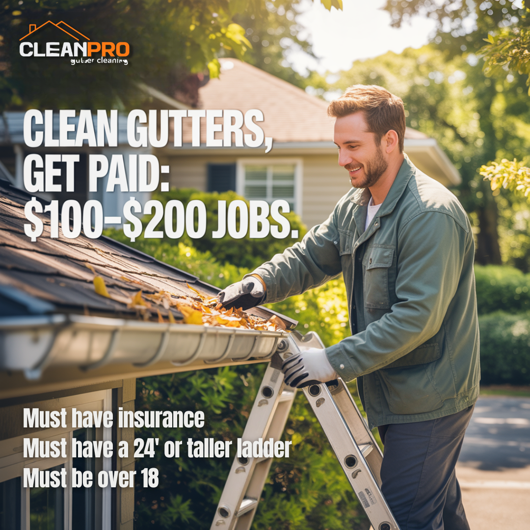 Clean Gutters, Get Paid $100–$200